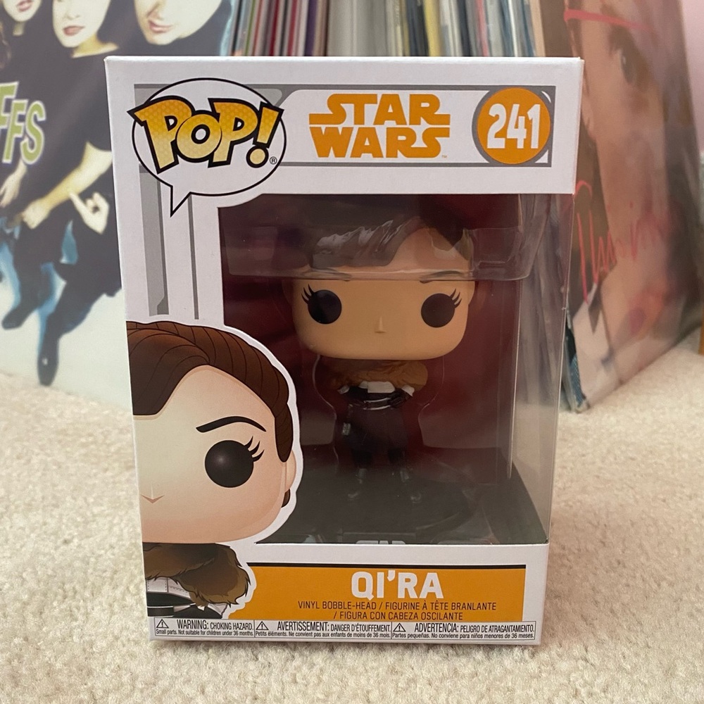 NIB NRFB solo a star wars story qi'ra funko pop bobble head